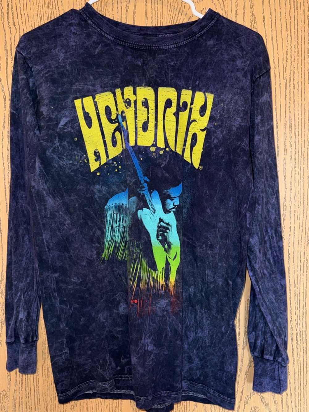 Jimi Hendrix Black Long-Sleeve Graphic Tee
